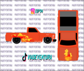 FnF Ornge Julis 1/64 83 Silverado WHITE TONER Universal Waterslide Decal for Hot
