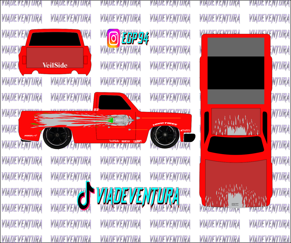 FnF RX7 1/64 83 Silverado WHITE TONER Universal Waterslide Decal for Hot