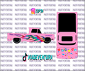 Autism Flames 1/64 62 Chevy WHITE TONER Universal Waterslide Decal for Hot