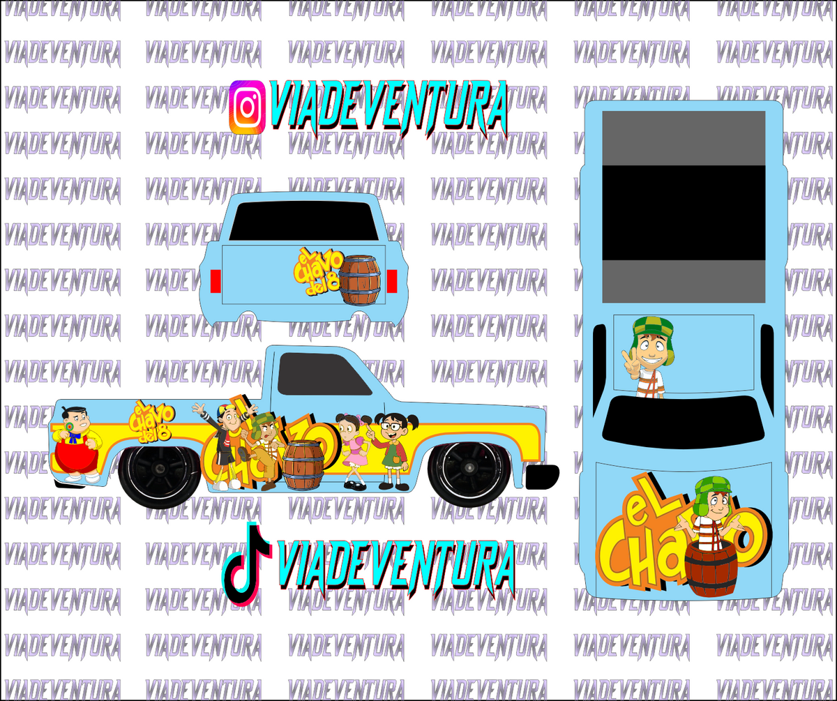 Chavo Del 8 1/64 83 Silverado WHITE TONER Universal Waterslide Decal for Hot