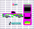 90s Theme V2 1/64 83 Silverado WHITE TONER Universal Waterslide Decal for Hot