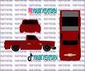 Chevy Perform 1/64 83 Silverado WHITE TONER Universal Waterslide Decal for Hot