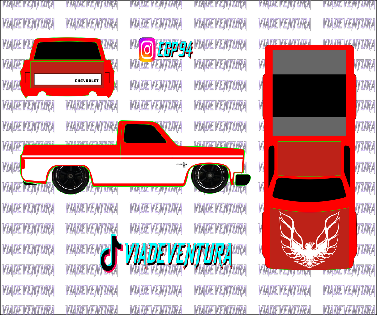 Firebird White 1/64 83 Silverado WHITE TONER Universal Waterslide Decal fr Hot
