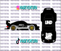 Undefeated V2 1/64 Porsche RWB WHITE TONER Universal Waterslide Decal for Hot