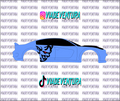 3X  Demon Logo 1/64 Dodge WHITE TONER Universal Waterslide Decal for Hot
