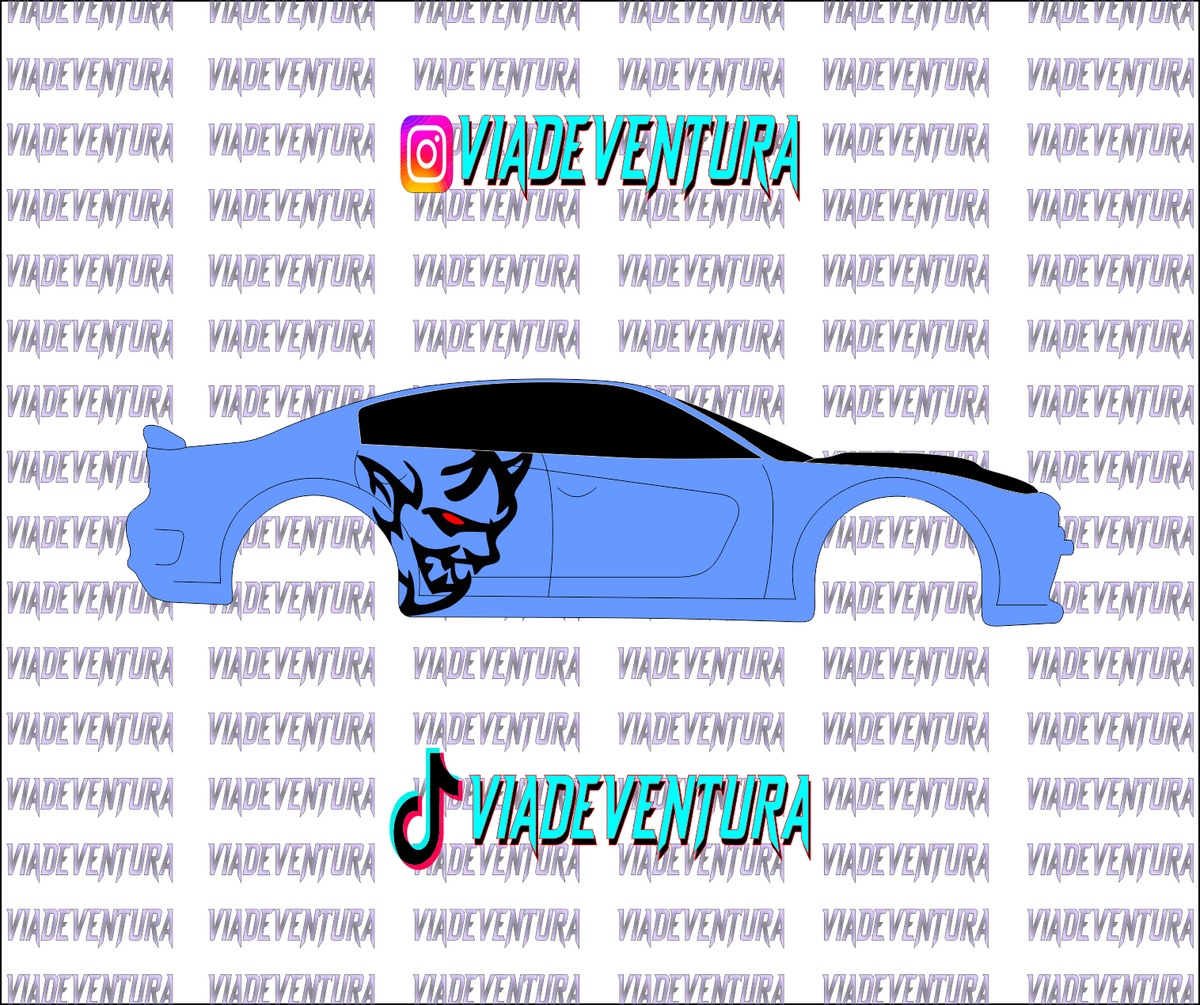 3X  Demon Logo 1/64 Dodge WHITE TONER Universal Waterslide Decal for Hot