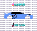 3X  Hellcat Logo 1/64 Dodge WHITE TONER Universal Waterslide Decal for Hot