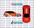 McDonalds 1/64 EK9 Civic WHITE TONER Universal WaterSlide Decal for Hot