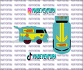 Mystery Machine 1/64 Kool Kombi WHITE TONER Universal Waterslide Decal for Hot