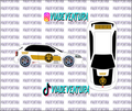 White Power Ranger 1/64 EK9 Civic WHITE TONER Universal WaterSlide Decal for Hot