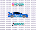 Dodgers 1/64 R34 WHITE TONER Universal Waterslide Decal for Hot