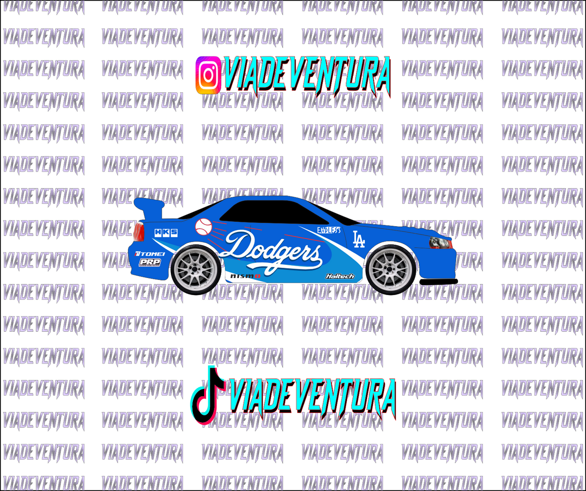 Dodgers 1/64 R34 WHITE TONER Universal Waterslide Decal for Hot