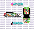 JACCS 1/64 EG Civic WHITE TONER Universal Waterslide Decal for Hot