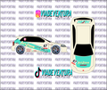 Arizona Tea 1/64 EK9 Civic WHITE TONER Universal WaterSlide Decal for Hot