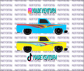 90s V1 1/64 Universal WHITE TONER Universal Waterslide Decal for Hot