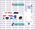 USPS 1/64 Dairy Delivery WHITE TONER Universal Waterslide Decal for Hot