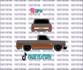 Wood Panel Dark 1/64 83 Silverado WHITE TONER Universal Waterslide Decal fr Hot