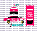 Breast Awareness 1/64 55 Gasser WHITE TONER Universal Waterslide Decal for Hot