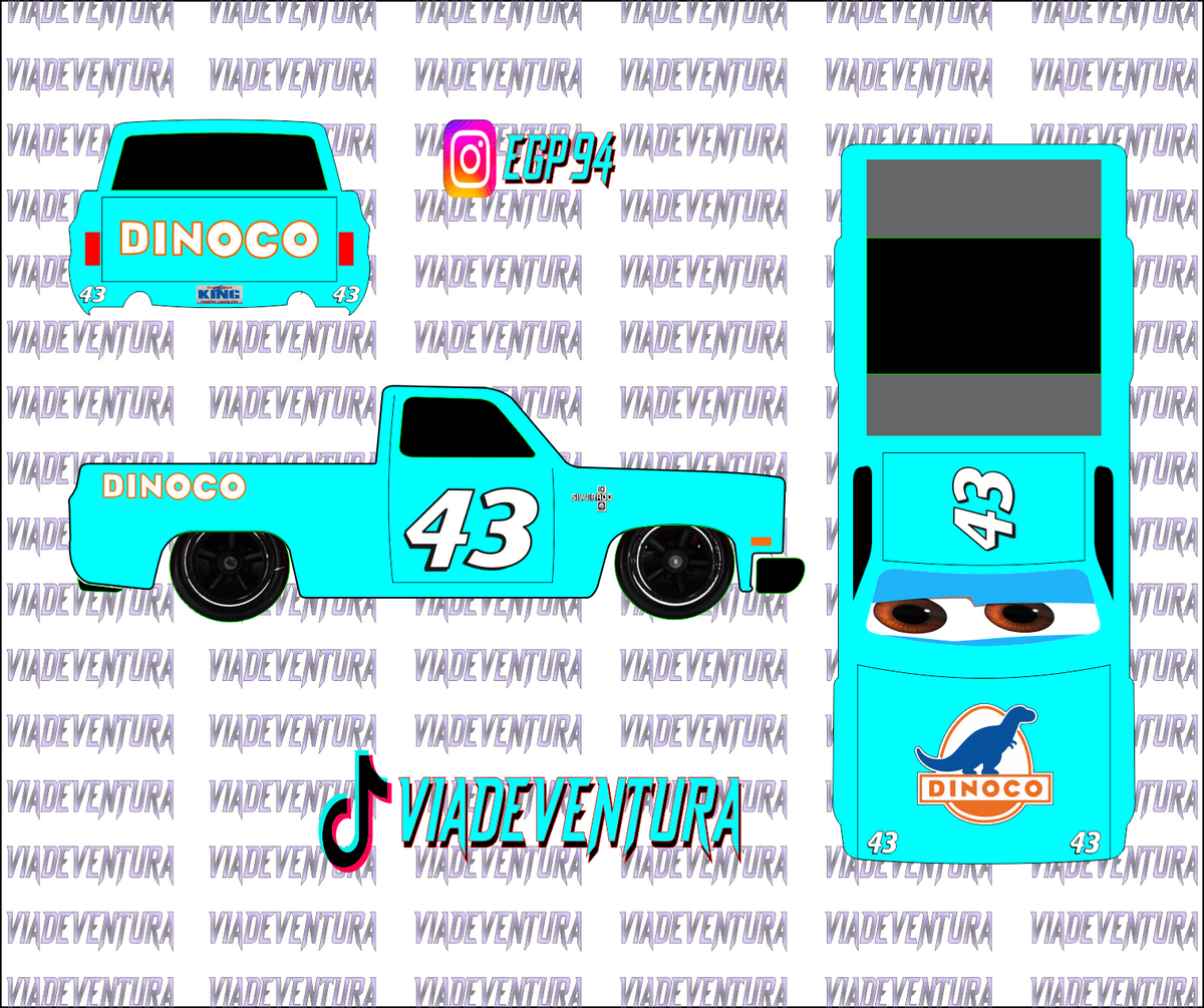 Dinoco 1/64 83 Silverado WHITE TONER Universal Waterslide Decal for Hot