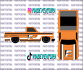Fram Orange 1/64 83 Silverado WHITE TONER Universal Waterslide Decal for Hot