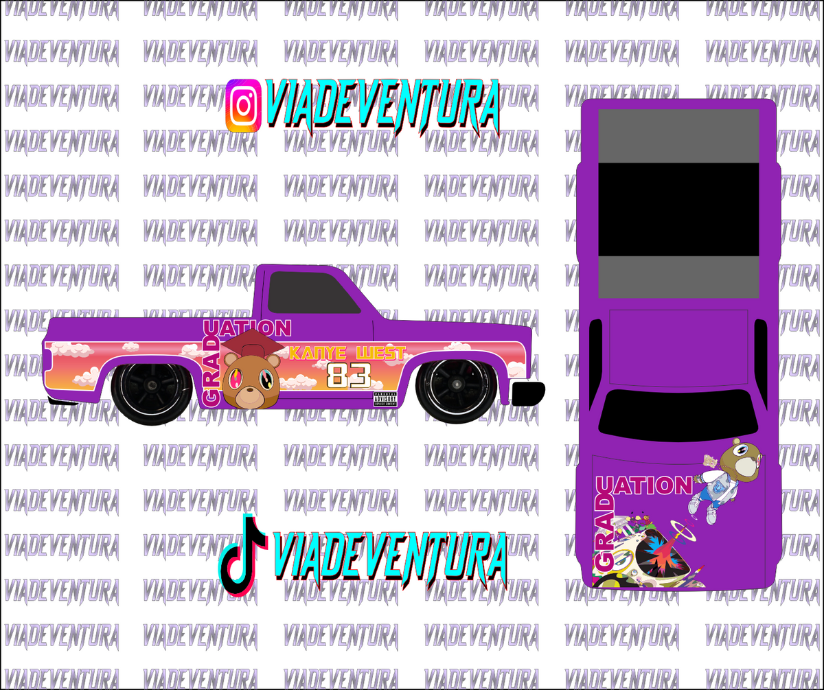 Graduation 1/64 83 Silverado WHITE TONER Universal Waterslide Decal for Hot