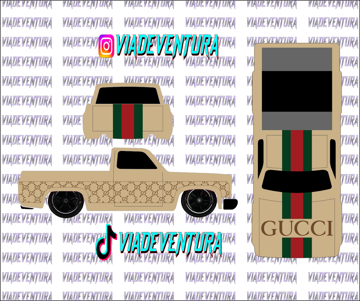 Gucci 1/64 83 Silverado WHITE TONER Universal Waterslide Decal for Hot