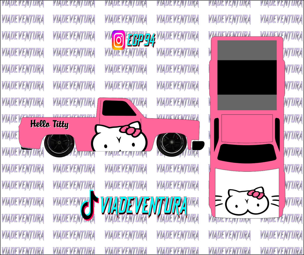 Hello itty 1/64 83 Silverado WHITE TONER Universal Waterslide Decal for Hot