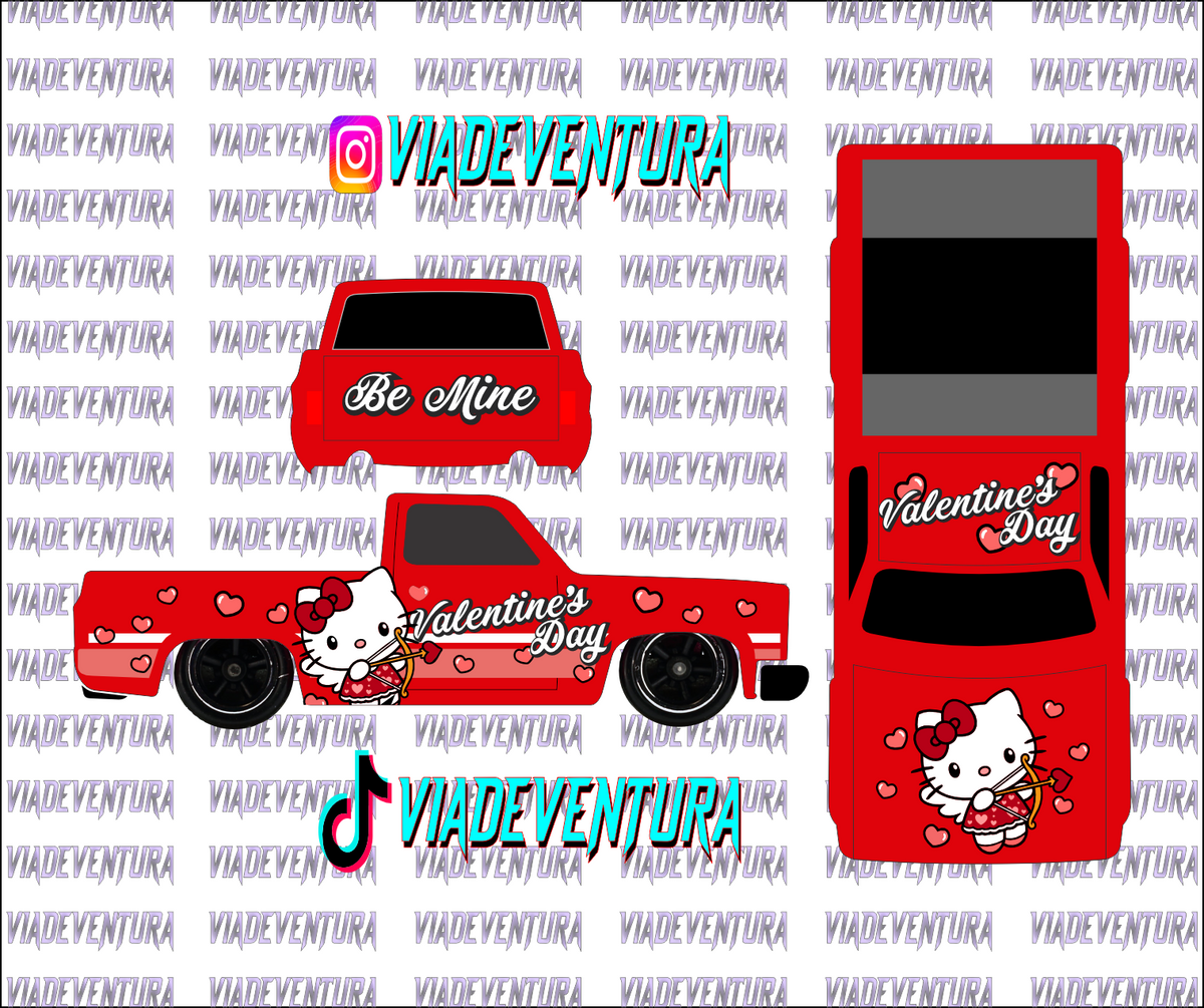 HK Valentine 1/64 83 Silverado WHITE TONER Universal Waterslide Decal for Hot