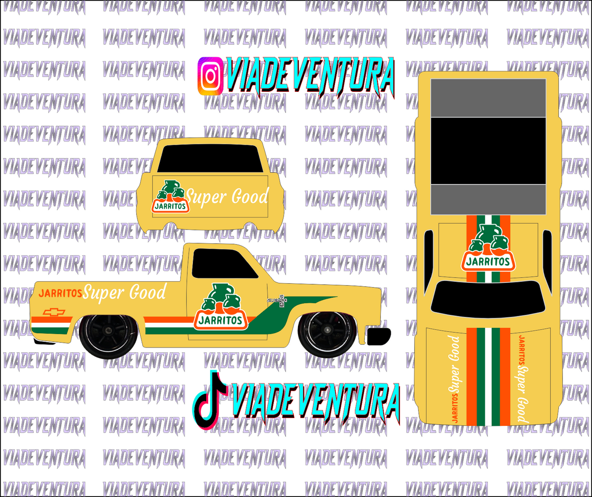 Jarritos 1/64 83 Silverado WHITE TONER Universal Waterslide Decal for Hot