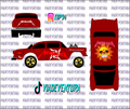 Metallica 1/64 55 Gasser WHITE TONER Universal Waterslide Decal for Hot