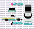 Newport 1/64 83 Silverado WHITE TONER Universal Waterslide Decal for Hot