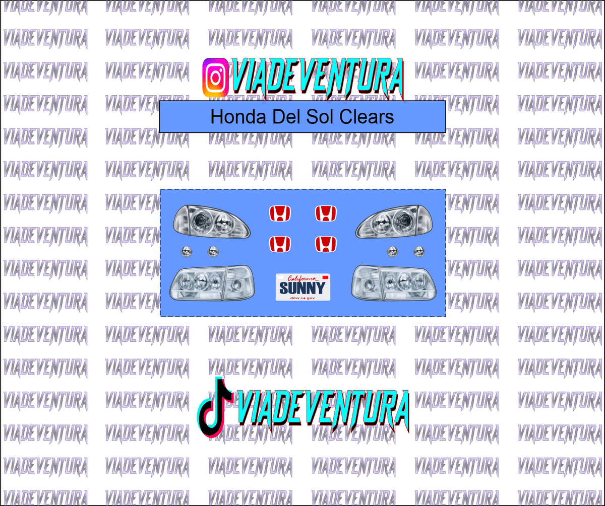 3x sets Headlight-Taillight 1/64 WHITE TONER Universal Waterslide Decal for Hot
