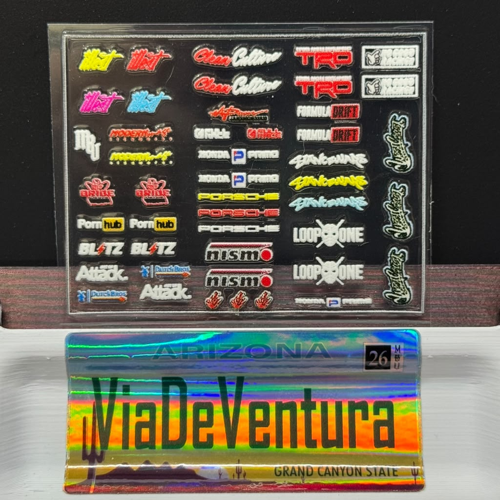 Window Details 1/64 UNIVERSAL STICKER FOR HOT WHEELS Diecast