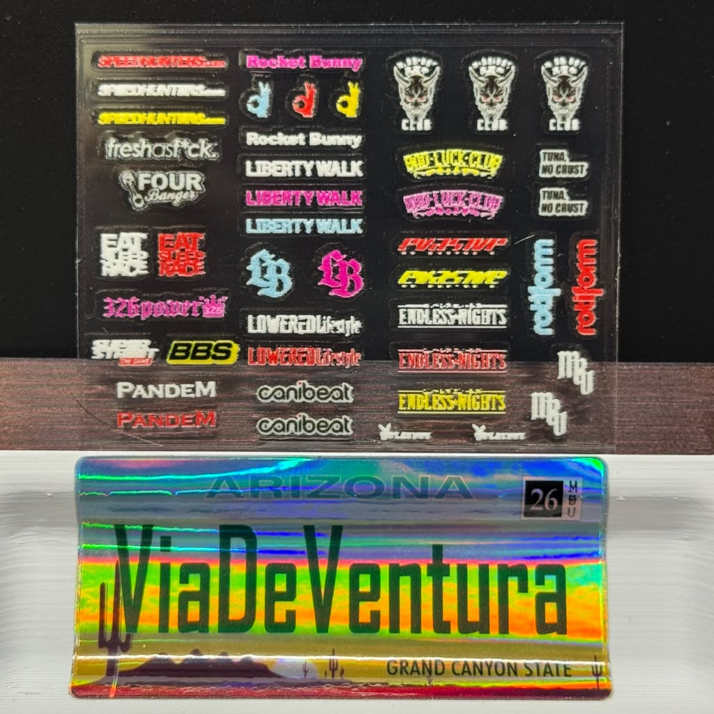 Window Details 1/64 UNIVERSAL STICKER FOR HOT WHEELS Diecast