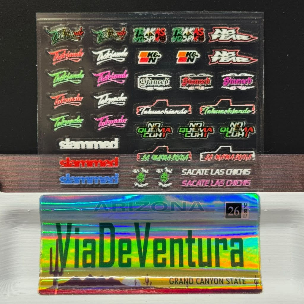 Window Details 1/64 UNIVERSAL STICKER FOR HOT WHEELS Diecast